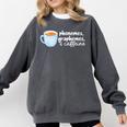 Reading Interventionist Specialist Teacher Phonemes Graphemes And Caffeine Reading Intervention -Adults Classic Fit Short Sleeve Comfort Colors Sweatshirt Pepper