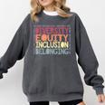 Retro Diversity Equity Inclusion Belonging DEIB Teacher Comfort Colors Sweatshirt Pepper Retro Diversity Equity Inclusion Belonging DEIB Teacher Comfort Colors Sweatshirt Pepper