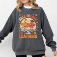 Retro Fall In Love With Learning Pumpkin Leaf Teacher Autumn Comfort Colors Sweatshirt Pepper Retro Fall In Love With Learning Pumpkin Leaf Teacher Autumn Comfort Colors Sweatshirt Pepper