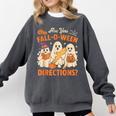 Retro Are You Fall O Ween Directions Ghost Teacher Spooky Comfort Colors Sweatshirt Pepper
