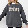 Retro Floral Agriculture Teacher Farmer AG Teacher Team Crew Comfort Colors Sweatshirt Pepper Retro Floral Agriculture Teacher Farmer AG Teacher Team Crew Comfort Colors Sweatshirt Pepper