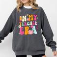 Retro Groovy In My Teaching Era Best Teacher Appreciation Comfort Colors Sweatshirt Pepper