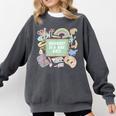 Retro Hooray It's Art Day Art Teacher Back To School Women Comfort Colors Sweatshirt Pepper