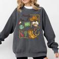 Retro Howdy Pre-K Back To School Western Teacher Comfort Colors Sweatshirt Pepper