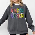 Retro Kindergarten Dream Team Back To School Teacher Kids Comfort Colors Sweatshirt Pepper Retro Kindergarten Dream Team Back To School Teacher Kids Comfort Colors Sweatshirt Pepper