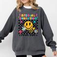 Retro Special Education Squad Groovy Dream Team Teacher Comfort Colors Sweatshirt Pepper