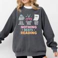 Rock Paper Scissors Teacher Librarian Nothing Beats Reading Comfort Colors Sweatshirt Pepper
