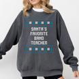 Santas Favorite Band Teacher Christmas Comfort Colors Sweatshirt Pepper Santas Favorite Band Teacher Christmas Comfort Colors Sweatshirt Pepper