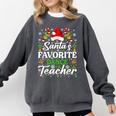 Santa's Favorite Dance Teacher Shirt Christmas Pajama Comfort Colors Sweatshirt Pepper Santa's Favorite Dance Teacher Shirt Christmas Pajama Comfort Colors Sweatshirt Pepper
