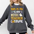 This Is My Scary Music Teacher Halloween Costumes Pajama Comfort Colors Sweatshirt Pepper