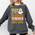 This Is My Scary Reading Teacher Costume Halloween School Comfort Colors Sweatshirt Pepper This Is My Scary Reading Teacher Costume Halloween School Comfort Colors Sweatshirt Pepper