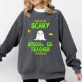 Scary Special Education Ed Teacher Costume Halloween Easy Comfort Colors Sweatshirt Pepper Scary Special Education Ed Teacher Costume Halloween Easy Comfort Colors Sweatshirt Pepper
