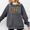 Schwa Teacher Reading Literacy For English Grammar Teachers Comfort Colors Sweatshirt Pepper