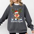 Science Teacher Squad Reindeer Christmas Teacher Xmas Lights For Men Women Comfort Colors Sweatshirt Pepper