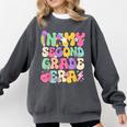 In My Second Grade Era Teachers Women Back To School Girls Comfort Colors Sweatshirt Pepper