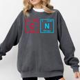 Six Seven Meme 6 7 Science Teacher 6-7 Periodic Table Comfort Colors Sweatshirt Pepper