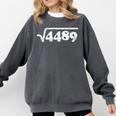 Sixty Seven 67 Meme Square Root 4489 Slang Math Teacher Comfort Colors Sweatshirt Pepper