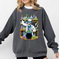 Skeleton Mad Scientist Halloween Costume Science Teacher Comfort Colors Sweatshirt Pepper Skeleton Mad Scientist Halloween Costume Science Teacher Comfort Colors Sweatshirt Pepper