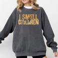 I SMELL CHILDREN Halloween Teacher Classroom I Teach Comfort Colors Sweatshirt Pepper