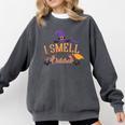 I Smell Children Wicked Cute Kindergarten Teacher Halloween Comfort Colors Sweatshirt Pepper