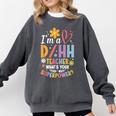 Special Education ASL Teacher Superpower DHH Teacher Comfort Colors Sweatshirt Pepper Special Education ASL Teacher Superpower DHH Teacher Comfort Colors Sweatshirt Pepper