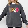 Sped Teacher Halloween Ghost Special Education Preppy Fall Comfort Colors Sweatshirt Pepper