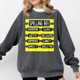 Spelling Bee Pun Halloween Costume For Teachers Comfort Colors Sweatshirt Pepper