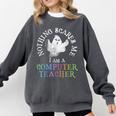 This Is My Spooky COMPUTER TEACHER Costume Don't Scare Me Comfort Colors Sweatshirt Pepper This Is My Spooky COMPUTER TEACHER Costume Don't Scare Me Comfort Colors Sweatshirt Pepper