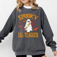 Spooky ESL Teacher Ghost Halloween School Women Comfort Colors Sweatshirt Pepper Spooky ESL Teacher Ghost Halloween School Women Comfort Colors Sweatshirt Pepper