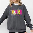 Spooky Halloween Teacher Para Counselor SPED Preppy Boo Kids Comfort Colors Sweatshirt Pepper