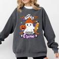 Spooky Para Crew Ghost Halloween Paraprofessional Teacher Comfort Colors Sweatshirt Pepper