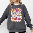 Spooky Teacher Ghost Pencil Teacher Halloween Teacher Comfort Colors Sweatshirt Pepper