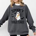 Spooky Toddler Teacher Halloween School Comfort Colors Sweatshirt Pepper Spooky Toddler Teacher Halloween School Comfort Colors Sweatshirt Pepper