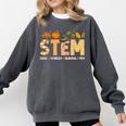 STEM Teacher Thanksgiving Grateful Educator Science Class Comfort Colors Sweatshirt Pepper