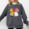 Student Teacher Coquette Bow Pencil Back To School First Day Comfort Colors Sweatshirt Pepper Student Teacher Coquette Bow Pencil Back To School First Day Comfort Colors Sweatshirt Pepper