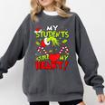 My Students Stole My Heart Teacher Holiday Merry Christmas Comfort Colors Sweatshirt Pepper