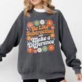 Be Like Subtraction Make A Difference Teacher Student Math Comfort Colors Sweatshirt Pepper