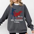 This Is My Super ESL Teacher Costume Lazy Halloween Comfort Colors Sweatshirt Pepper This Is My Super ESL Teacher Costume Lazy Halloween Comfort Colors Sweatshirt Pepper