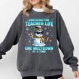 Surviving The Teacher Life Pjs Pajamas Christmas Xmas Teache Comfort Colors Sweatshirt Pepper