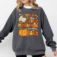 I Teach The Coolest Pumpkins In The Patch Teacher Halloween Comfort Colors Sweatshirt Pepper