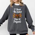 I Teach The Cutest Pre-K Pilgrims Thanksgiving Teacher Item Comfort Colors Sweatshirt Pepper I Teach The Cutest Pre-K Pilgrims Thanksgiving Teacher Item Comfort Colors Sweatshirt Pepper