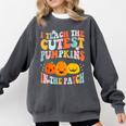 I Teach The Cutest Pumpkins In The Patch Teacher Comfort Colors Sweatshirt Pepper I Teach The Cutest Pumpkins In The Patch Teacher Comfort Colors Sweatshirt Pepper