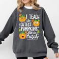 I Teach The Cutest Pumpkins In The Patch Teacher Comfort Colors Sweatshirt Pepper I Teach The Cutest Pumpkins In The Patch Teacher Comfort Colors Sweatshirt Pepper