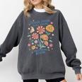 Teach Them Love Them Watch Them Grow Retro Teacher Floral Comfort Colors Sweatshirt Pepper Teach Them Love Them Watch Them Grow Retro Teacher Floral Comfort Colors Sweatshirt Pepper