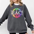 Teach Peace For Teachers And Educators Counselor Comfort Colors Sweatshirt Pepper Teach Peace For Teachers And Educators Counselor Comfort Colors Sweatshirt Pepper