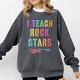 I TEACH ROCKSTARS Band Vibes Teacher Rocks My Music Teaching Comfort Colors Sweatshirt Pepper I TEACH ROCKSTARS Band Vibes Teacher Rocks My Music Teaching Comfort Colors Sweatshirt Pepper