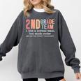 Teacher 2ND Grade Team Like a Normal Team But Much Cooler Comfort Colors Sweatshirt Pepper