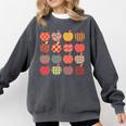 Teacher Apple Back To School Art For School Supplies Comfort Colors Sweatshirt Pepper Teacher Apple Back To School Art For School Supplies Comfort Colors Sweatshirt Pepper
