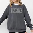 Teacher Checkered Racing Teacher Appreciation Men Women Comfort Colors Sweatshirt Pepper Teacher Checkered Racing Teacher Appreciation Men Women Comfort Colors Sweatshirt Pepper