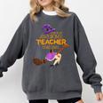This Is My Teacher Costume Halloween Family Matching Group Comfort Colors Sweatshirt Pepper